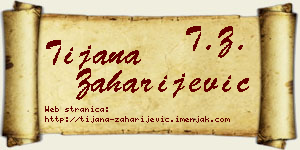 Tijana Zaharijević vizit kartica